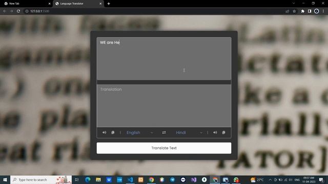 Simple Translator using Javascript #translate #translation