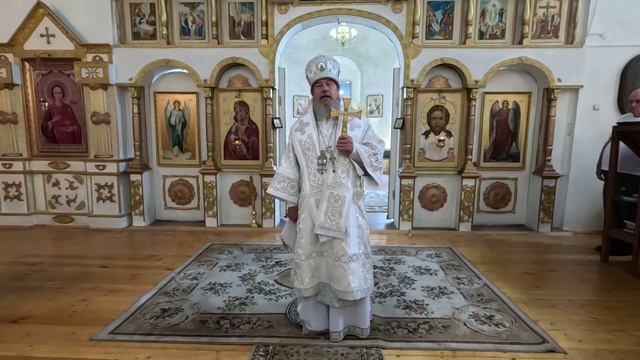 Проповедь епископа Максима в храме Спаса Нерукотворого города Ельца
