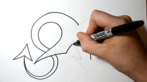 How to Draw Graffiti Letters - X