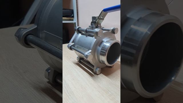 Кран нержавеющий Ду 100 (4") приварной AISI304 | stainless steel ball valve| TRiNOX #aisi304 #Short