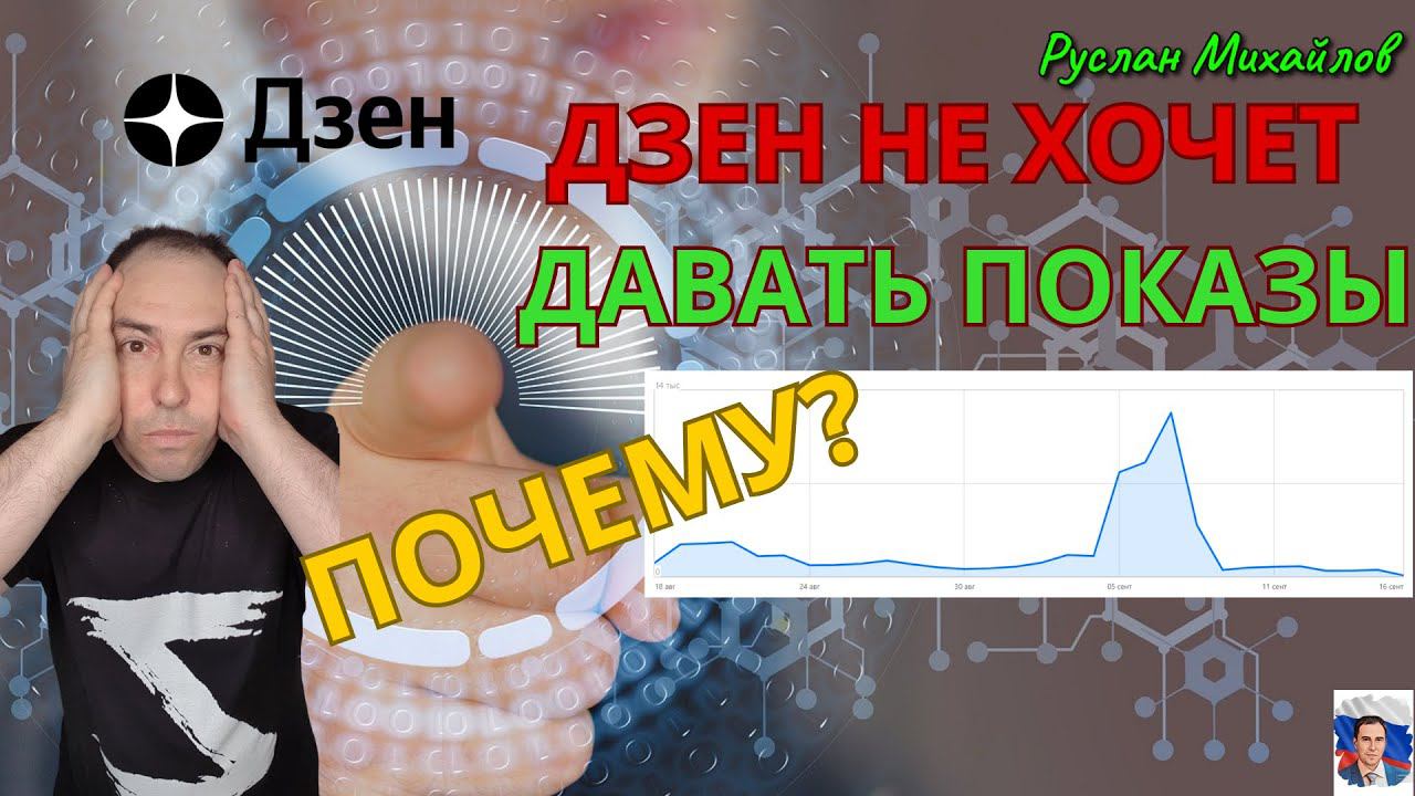 ДЗЕН НЕ ХОЧЕТ ДАВАТЬ ПОКАЗЫ! ПОЧЕМУ?