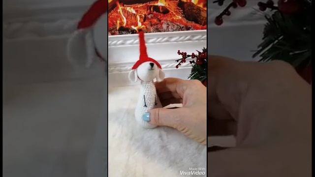 Мышь крючком амигуруми вязаный мышонок amigurumi