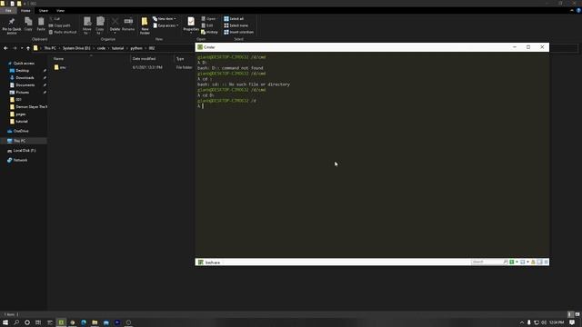 Activate Virtual Environment using Console Emulator