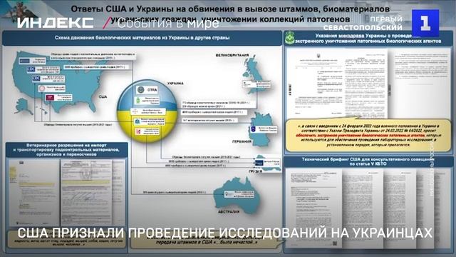 США признали проведение исследований на украинцах