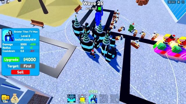 ПРОШЁЛ КАРТУ С ЧИТЕРОМ и ПОЛУЧИЛ ШЕФА БЕСПЛАТНО! Туалет Тавер Дефенс Роблокс смотреть онлайн