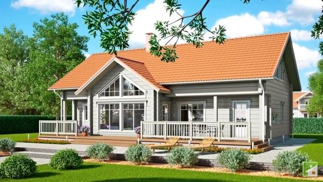 Выбираем проекты домов с мансардой и террасой