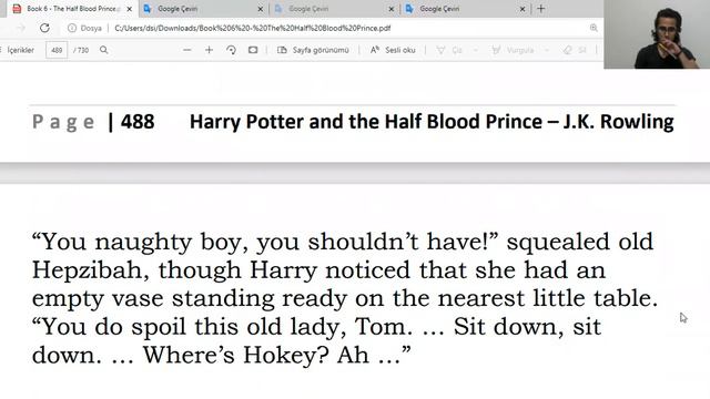 İngilizce Harry Potter ve Melez Prens Okuyorum - Book 6, Chapter 20 [DİN, Part 2, #66]