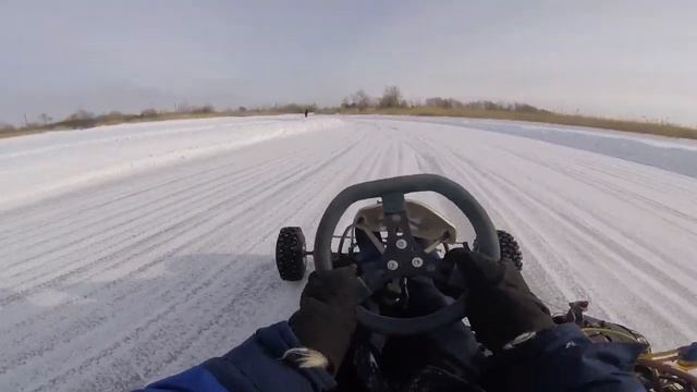GoPro (onbord) winter karting raund 1 (зимний картинг, предфинал г.Омск 2 этап, Уникар 2019г.) смотреть онлайн