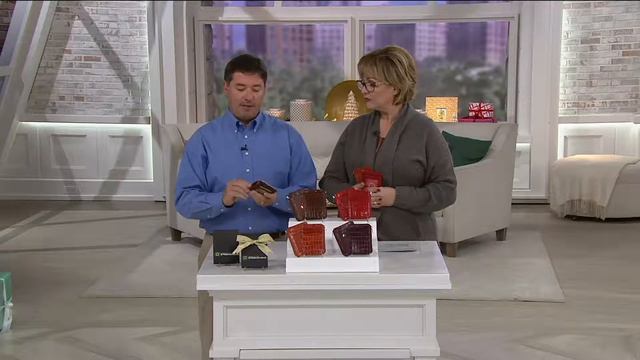 ID Stronghold RFID Set of 2 Croco Minis with Zipper on QVC смотреть онлайн