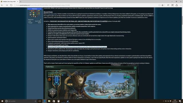 Stellaris Dev Diary #69 Patch 1.6 "Adams" / Beyond Utopia (Text & Talk) смотреть онлайн