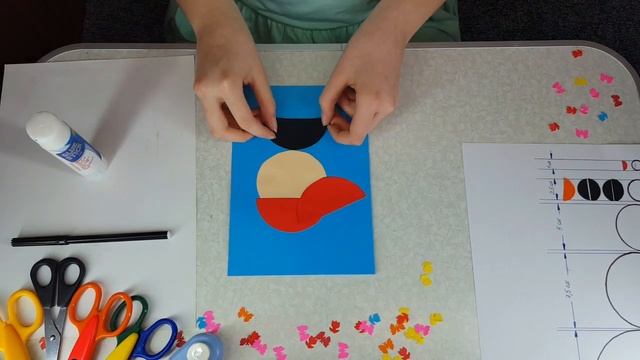 Аппликация из цветной бумаги, круги, 022 Мальчуган смотреть онлайн