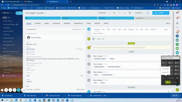Bitrix24 - make outbound phone calls from different SIP accounts. смотреть онлайн