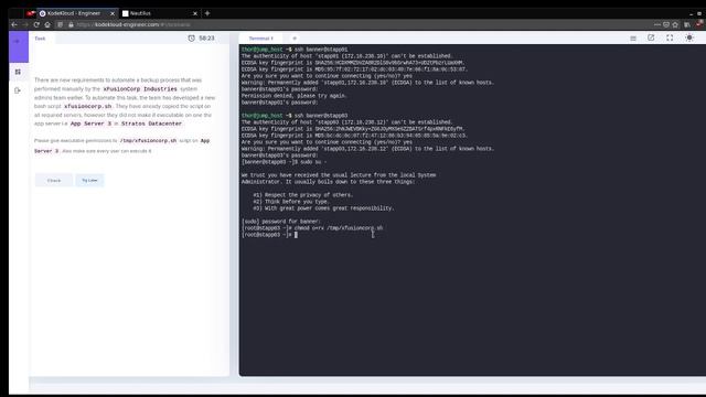 KodeKloud Engineer Task: Linux File Permissions смотреть онлайн