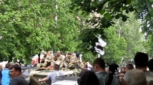 Парад Победы в Славянске 9 мая 2014 года