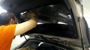 Тонировка заднего стекла на KIA
