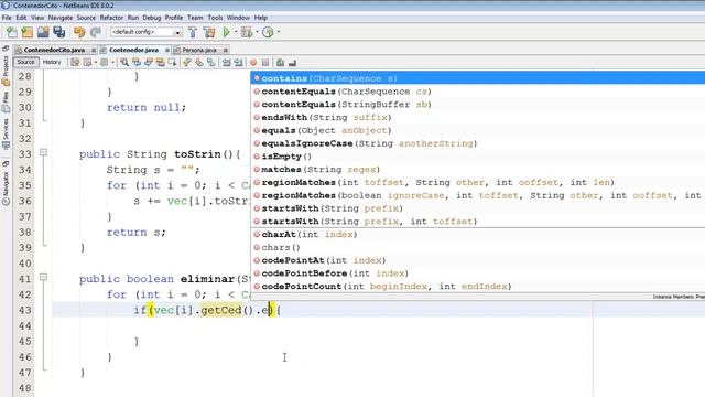 Eliminar objetos en un vector / Java смотреть онлайн
