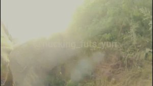 Попадание снаряда в Хаммер, видео ВСУ
