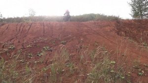 Мотоцикл Скаут-5 (полный привод), заезд в гору.