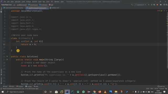 JAVA INHERITANCE II | HACKERRANK SOLUTION | OBJECT ORIENTED PROGRAMMING смотреть онлайн