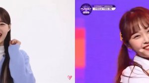 LOONA's Chuu and Girls Planet 999's Ririka looking alike for 3 seconds.