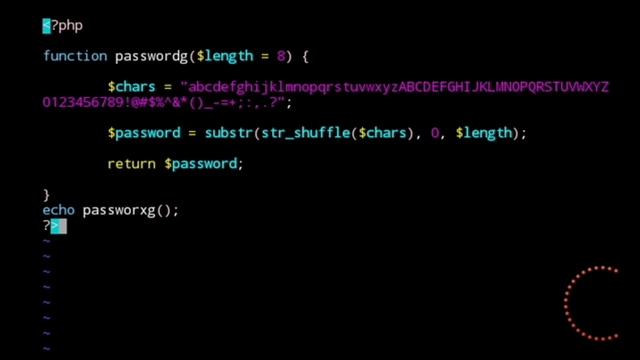 password generator| PHP Basic part2| PHP TOTURIAL