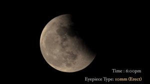 Celestron Astromaster 130EQ + iPhone 11 + 20mm & 10mm Eyepiece - Partial Lunar eclipse 2022