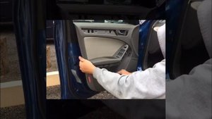 как снять обшивку двери на ауди а4 б6