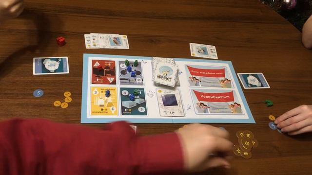 Играем в настольную игру Нефариус (Nefarious) втроём смотреть онлайн