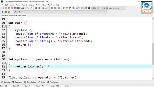 Binary Operator (+) Overload as Function Overloading | OOP (C++) LECTURE – 53 |
