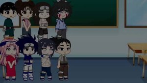 Naruto's friends react to Naruto as Gilgamesh | Gacha Art