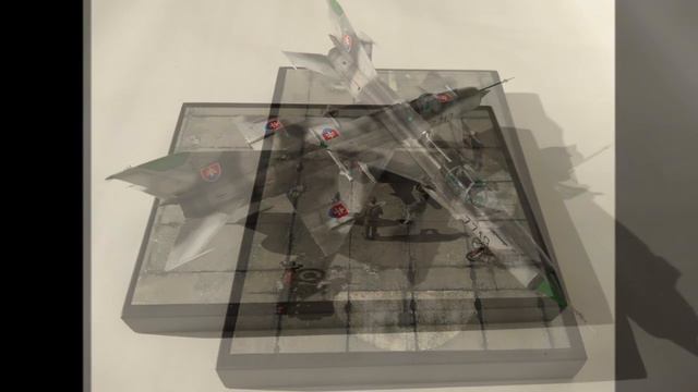 MiG-21 MF Fishbed in 1/72 scale Eduard diorama (Slovak Air force) смотреть онлайн