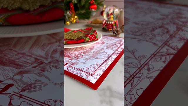 Новогодний декор для стола. Сервировочные салфетки смотреть онлайн