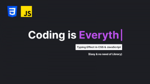 Как создать эффект набора текста в HTML CSS и Vanilla JavaScript