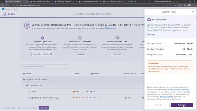 Deadline soon: I show you how to Upgrade Heroku To Eco mode Dynos and Mini Postgres DB. смотреть онлайн