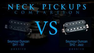 SEYMOUR DUNCAN SH1 / 59' vs SH2 JAZZ - Passive NECK Guitar Pickup Tone Comparison / Review