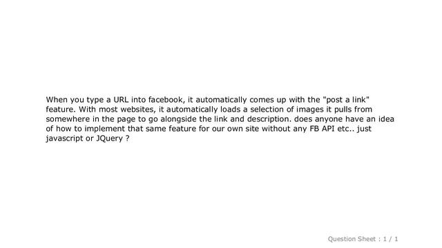 jQuery : How Facebook link preview happens? смотреть онлайн