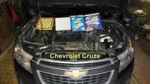 Chevrolet Cruze Замена фильтр салона,воздушный фильтр двигателя.