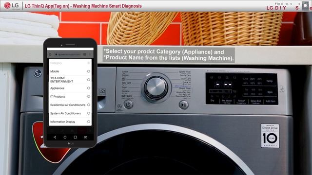 LG ThinQ (Tag On) - WM Smart Diagnosis смотреть онлайн