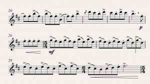 Г.Мартин "Danse Du Sax" ("Танец с саксофоном") минусовка и ноты для саксофона-альта. Темпы 100-150