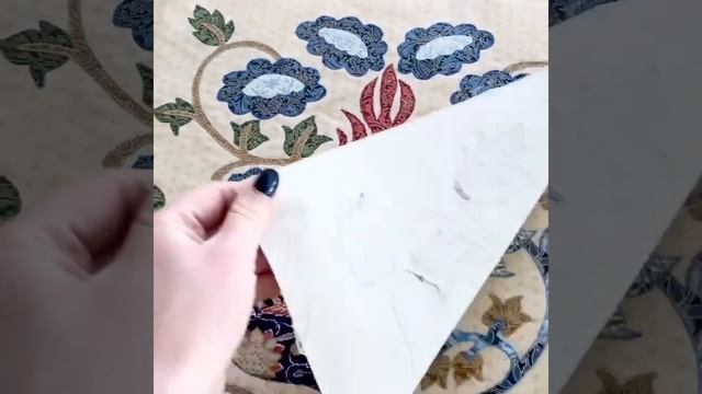 Аппликация по мотивам рисунков Уильяма Морриса #пэчворк #стежка смотреть онлайн