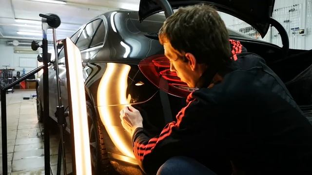 Ремонт вмятин без покраски.Обучение. смотреть онлайн