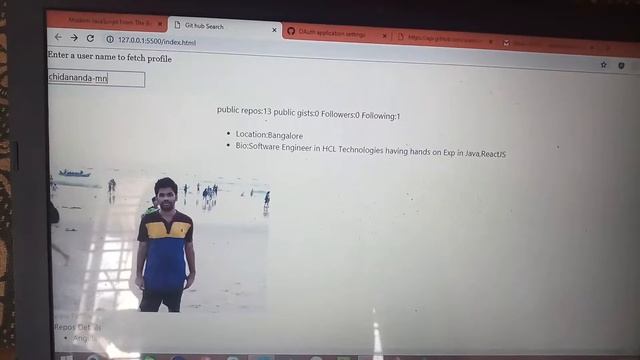 Load git hub user and repos using async and await смотреть онлайн