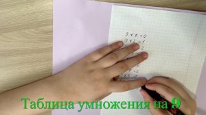Лайфхак по запоминанию таблицы умножения на 9