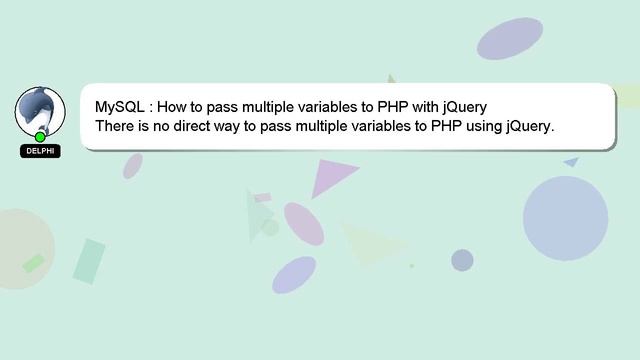 MySQL : How to pass multiple variables to PHP with jQuery