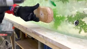 Шикарная тумба под телевизор из эпоксидной смолы.