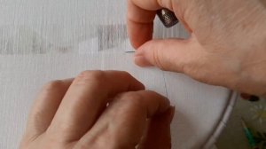 Вышивка гладью для начинающих. Первые шаги. Урок 8. Мережка. Stitch embroidery for beginners.Lesson