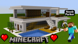 Майнкрафт — Как построить современный дом, minecraft.