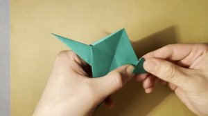 An easy Origami Pterodactyl(dinosaur), step by step tutorial