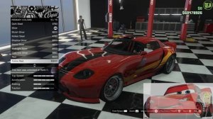 GTA 5 - Movie Build - Lightning McQueen | Cars | - Banshee 900R Customization