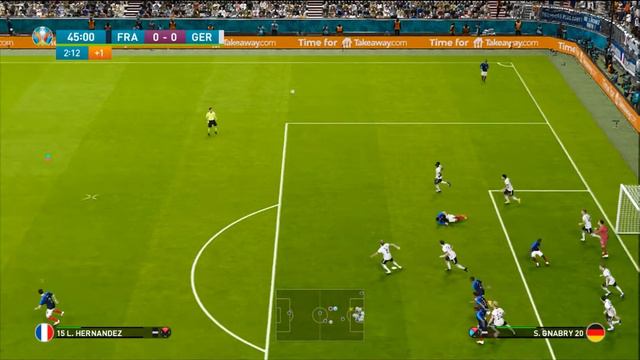 Pes 2021 EURO 2020 FINAL Fransiya vs Germaniya GAMEPLAY (2)